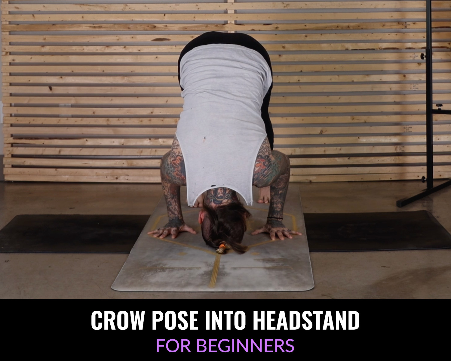 Crow Pose into Headstand (for beginners)